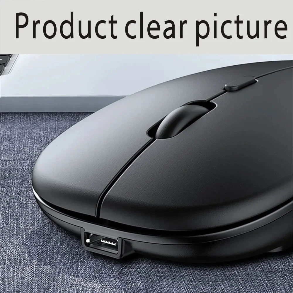 New Gaming Mouse Wireless Bluetooth Dual Mode Silent Rechargeable SB 2.4G DPI 1600 Optical Ergonomics Suitable for Laptops