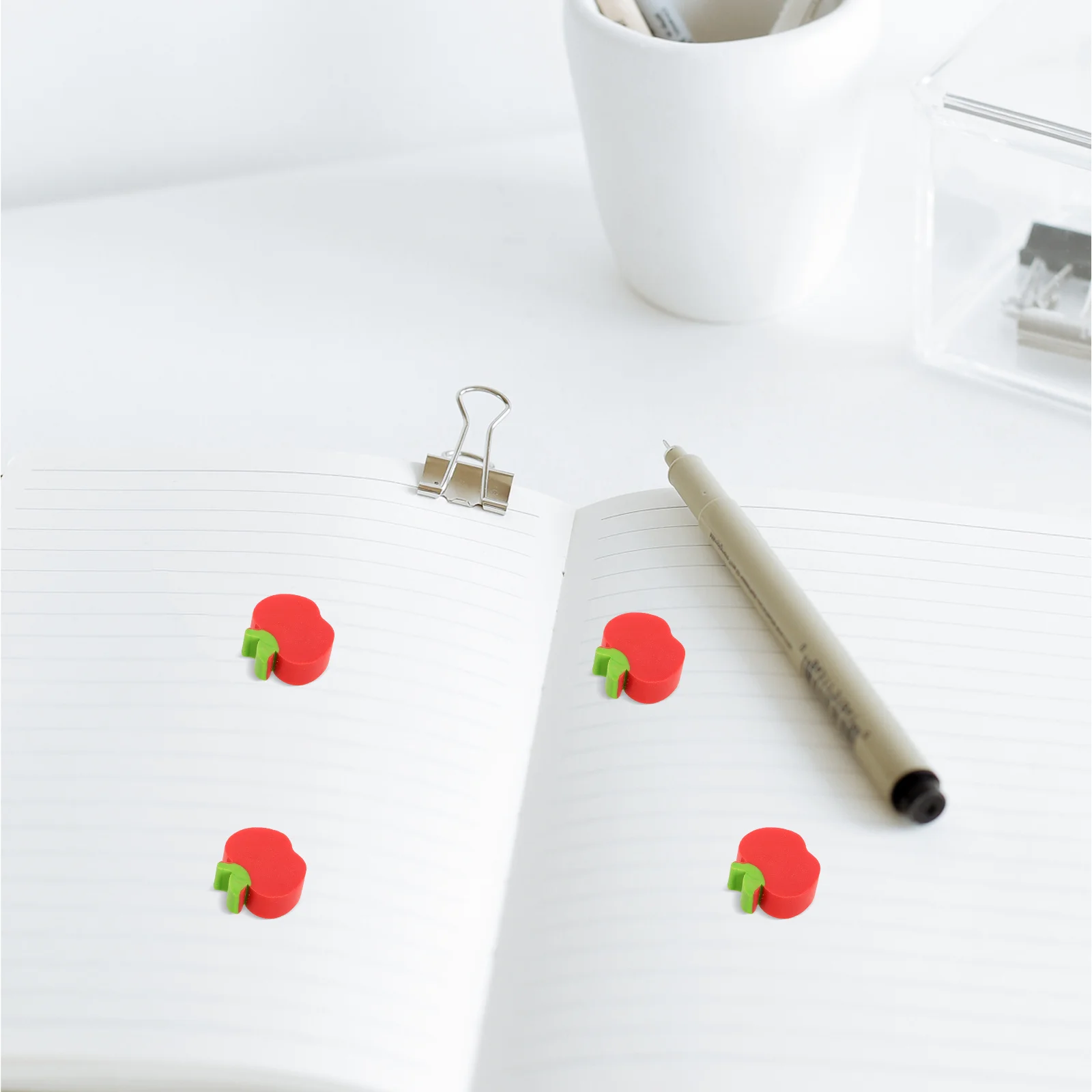 

100Pcs Mini Fruit Erasers Bulk Cute Small Pencil Erasers Safe for School Cartoon Mini Erasers, Eraser Pack