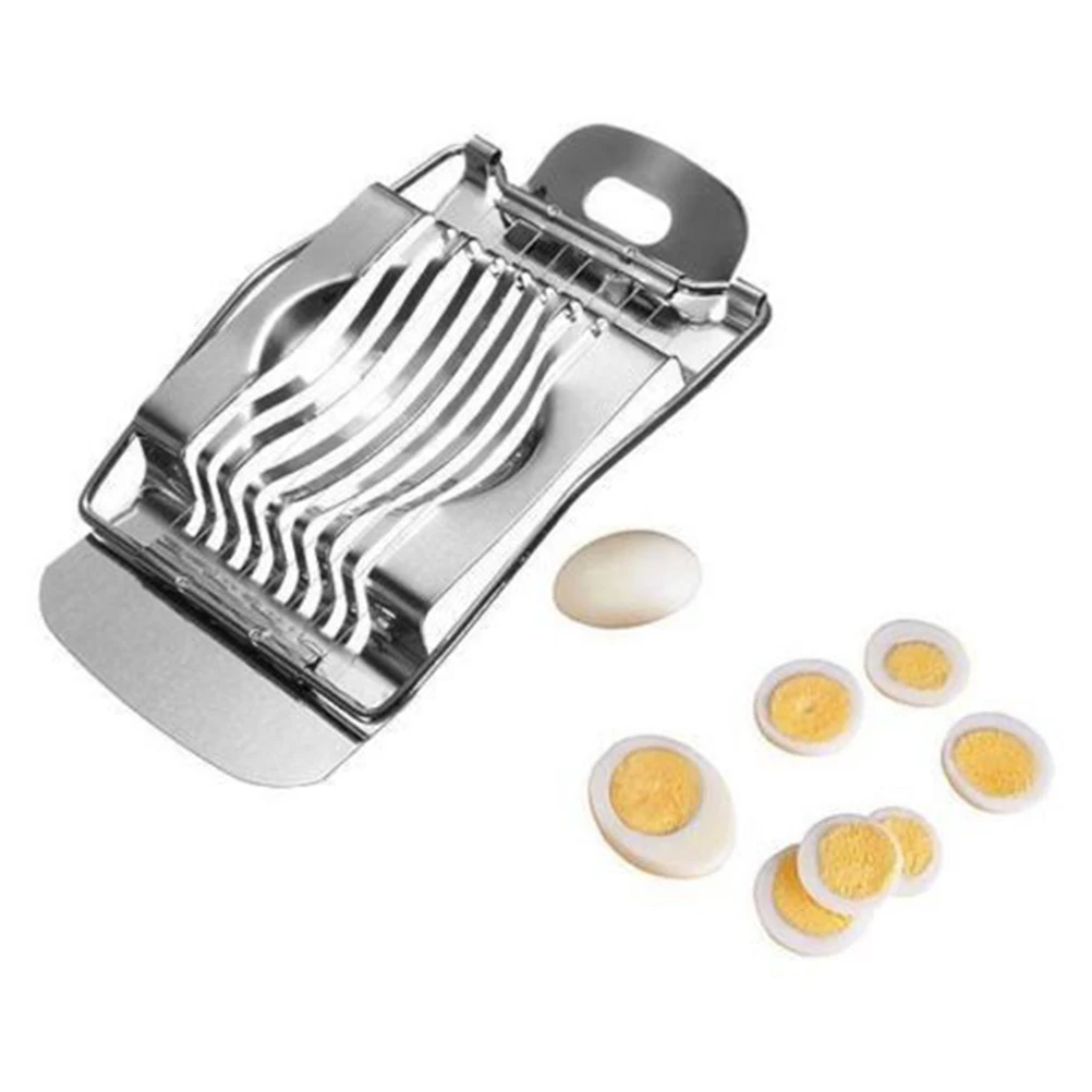 【M】Stainless Steel Boiled Egg Slicer Section Cutter Mushroom Tomato Cutter For Cooking Tool
