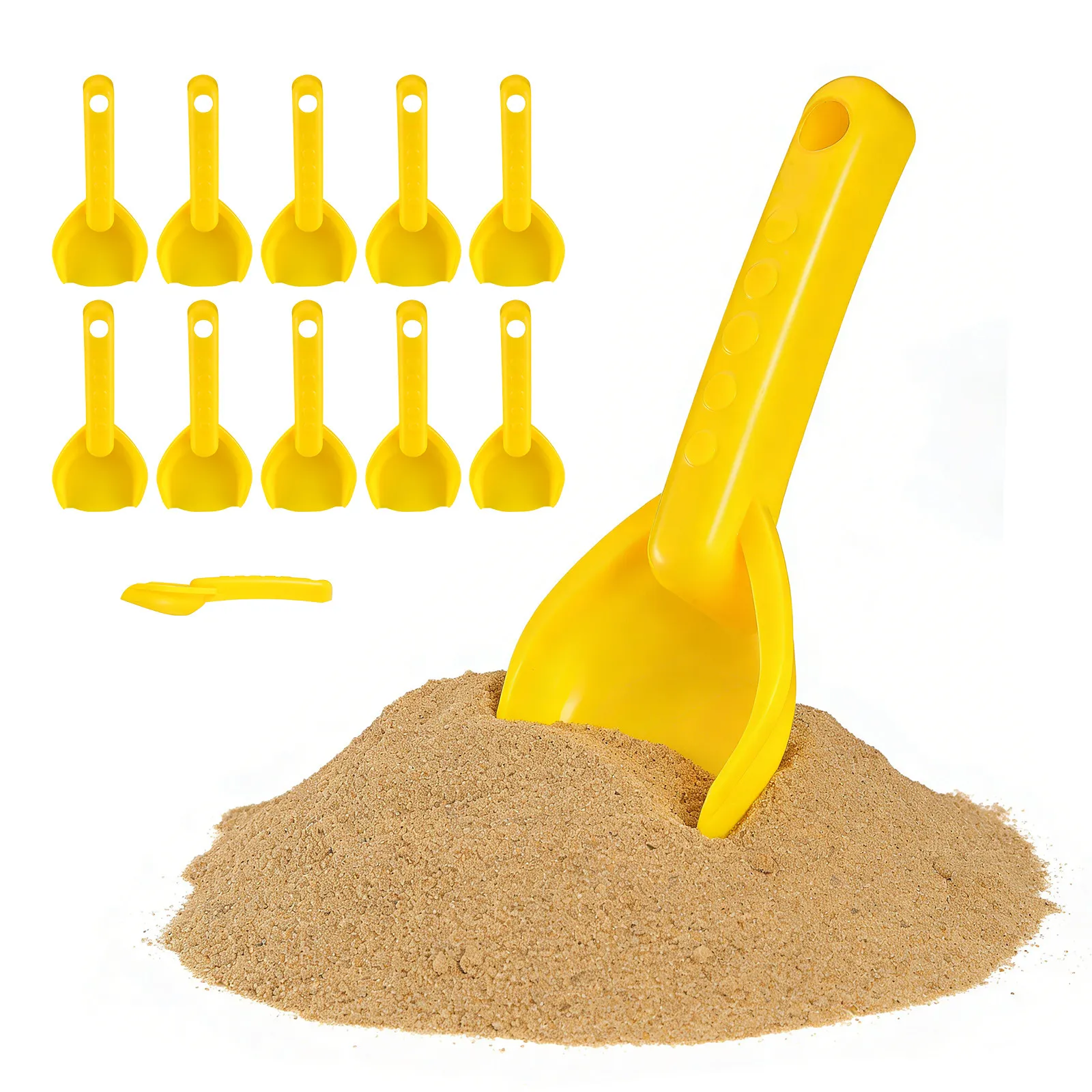 12個入り、子供用ビーチシャベル。鮮やかな色で、砂場や庭での - Kids Outdoor Yard Tools のレビューと価格