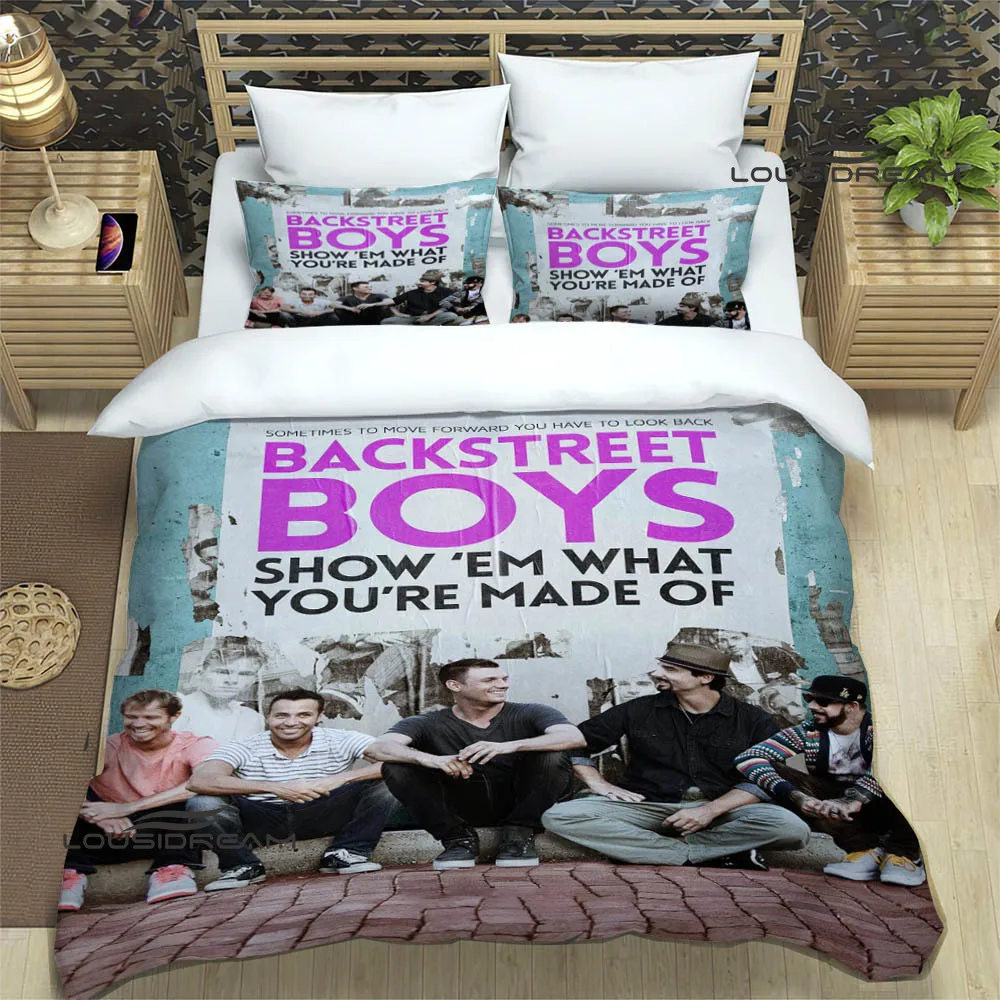 Imagem -06 - Bsb Banda Backstreet Bedding Sets para Meninos Exquisite Cama Suprimentos Capa de Edredão Consolador de Luxo Presente de Aniversário