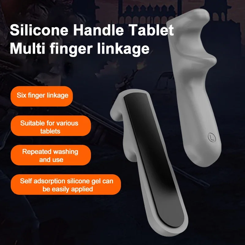 2 Pcs Silicone Handle Bracket for PUBG L1 R1 Gamepad Joystick Controller Grip Holder Hand Rest for IOS IPad Pad Tablet Universal