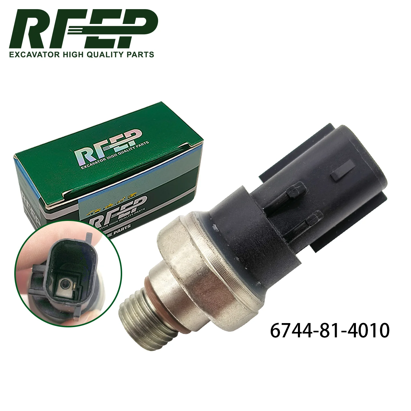 `6744‑81‑4010 Oil Pressure Sensor For Komatsu PC200‑8 PC220‑8 PC240‑8 Excavator Engine Replacement Spare Parts