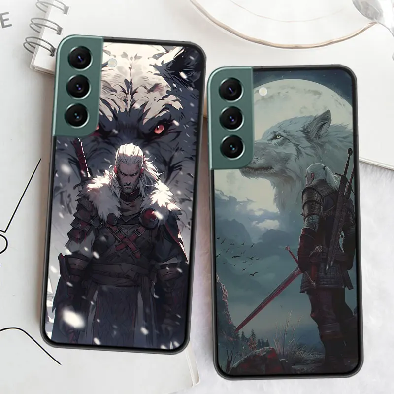 W-WitcherS Game Phone Case For Samsung S25+ Galaxy Note 20 Ultra 10 Lite 9 8 M12 M21 M30S M31 M32 M51 M52 S8 S7 J8 J6 J4 Plus Co