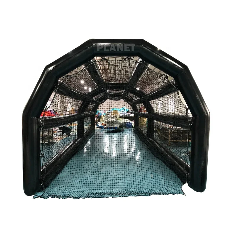New Design Outdoor Airtight Inflatable Baseball Shooting Cage PVC Inflatable Batting Field for Sport Game