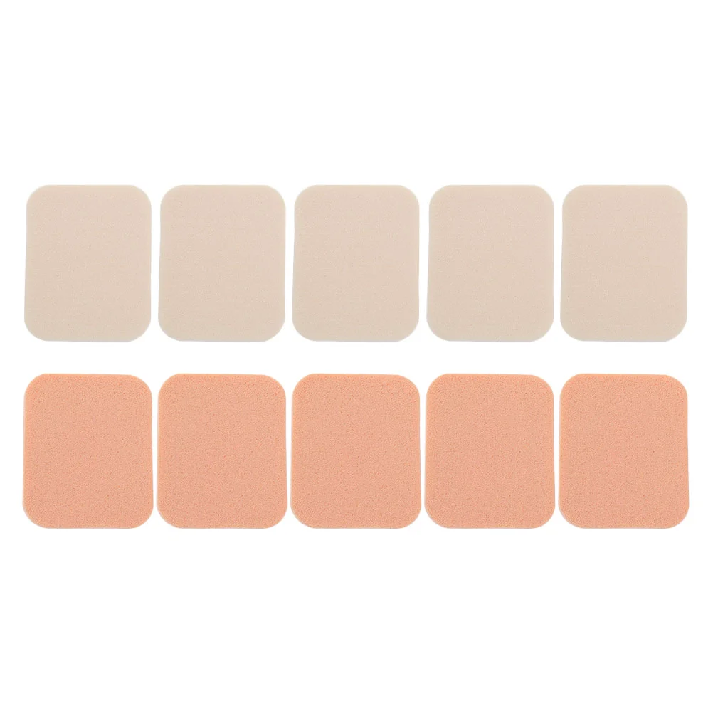 10 Pcs Square Puff Natural Makeup Tool Portable Powder Fluffy Synthetic Sponge Pad Wet and Dry Use