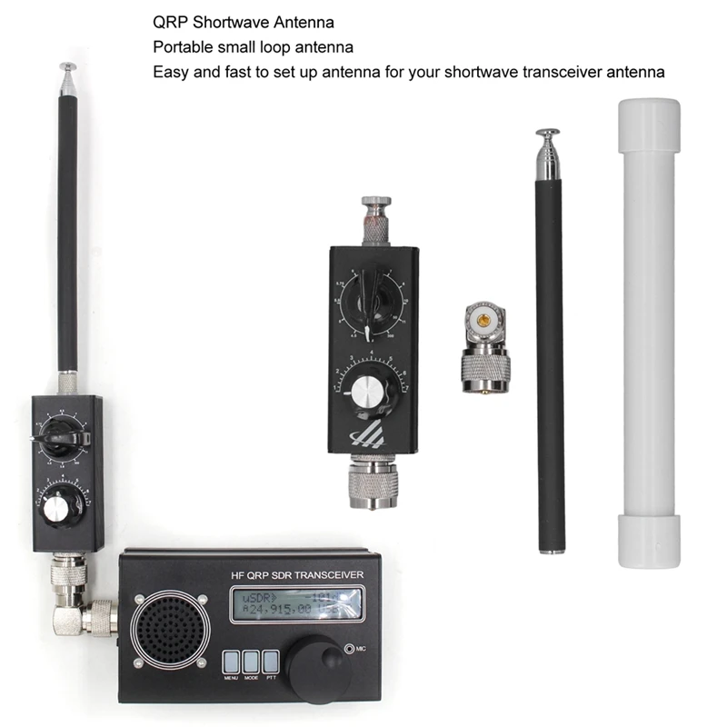 ABAE-هوائي ضبط كامل النطاق QRP HF هوائي QRP هوائي الموجات القصيرة HF كامل النطاق ضبط FM الطيران UV للاستقبال