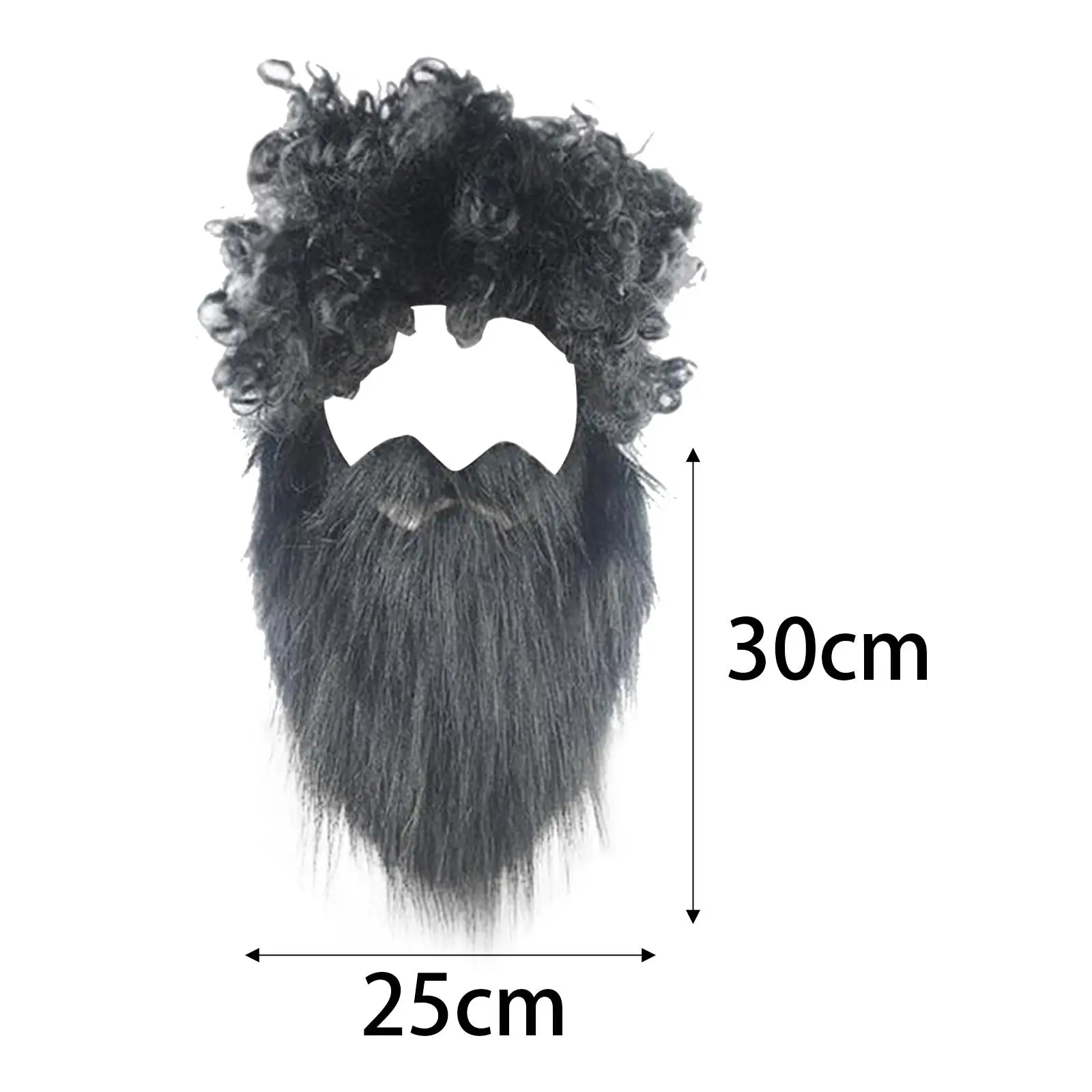 Zestaw włosów i brody dla mężczyzn, kostium, nowatorski strój, sztuczne wąsy na imprezy, opery, występy sceniczne, Halloween.