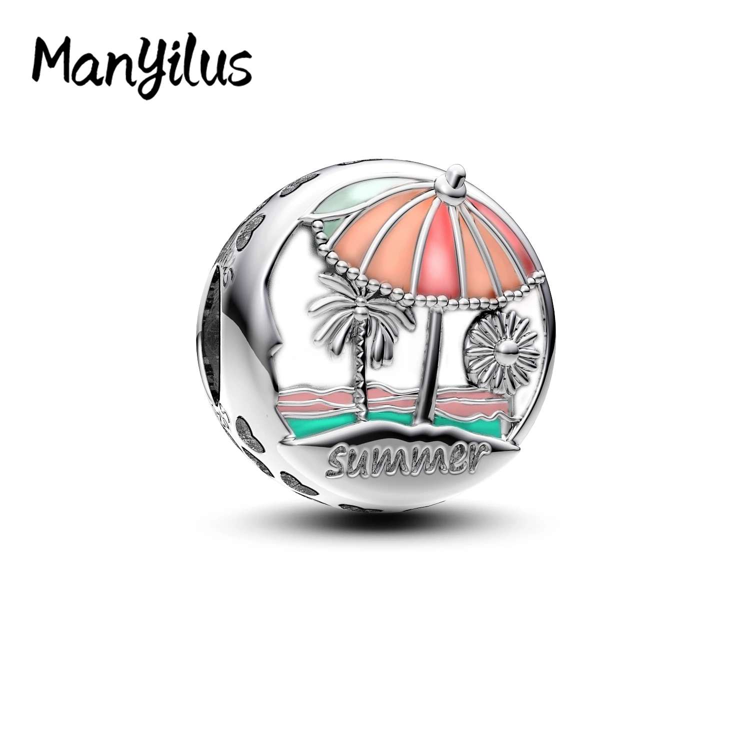 

Manyilus New 2025 Summer Beach Charms S925 Sterling Silver Spanish Bear Beads For Bracelet 925 Original DIY Necklaces Jewelry