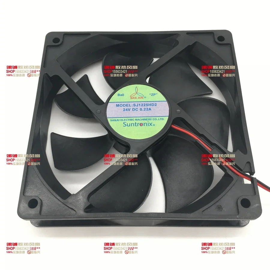SANJUN SJ1225HD2 DC 24V 0.22A 120x120x25mm 2-Wire Server Cooling Fan