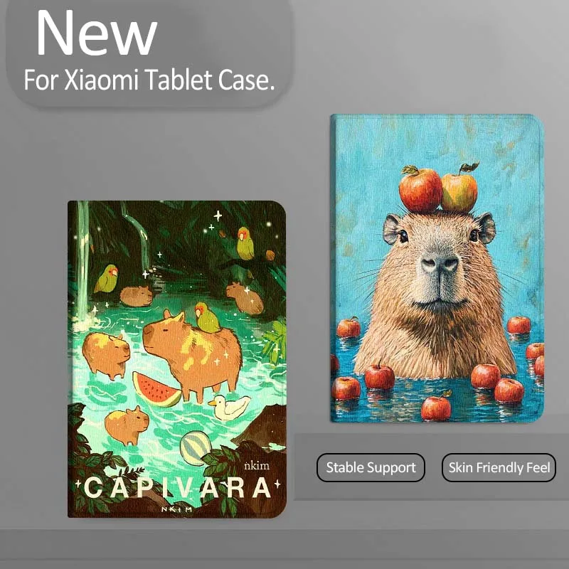 

Capibala Anime Cute For Xiaomi Redmi Mi Pad 4 5 6 7 8 K SE Mini Pro Plus Max 10.1 11.2 inch Tablet Case