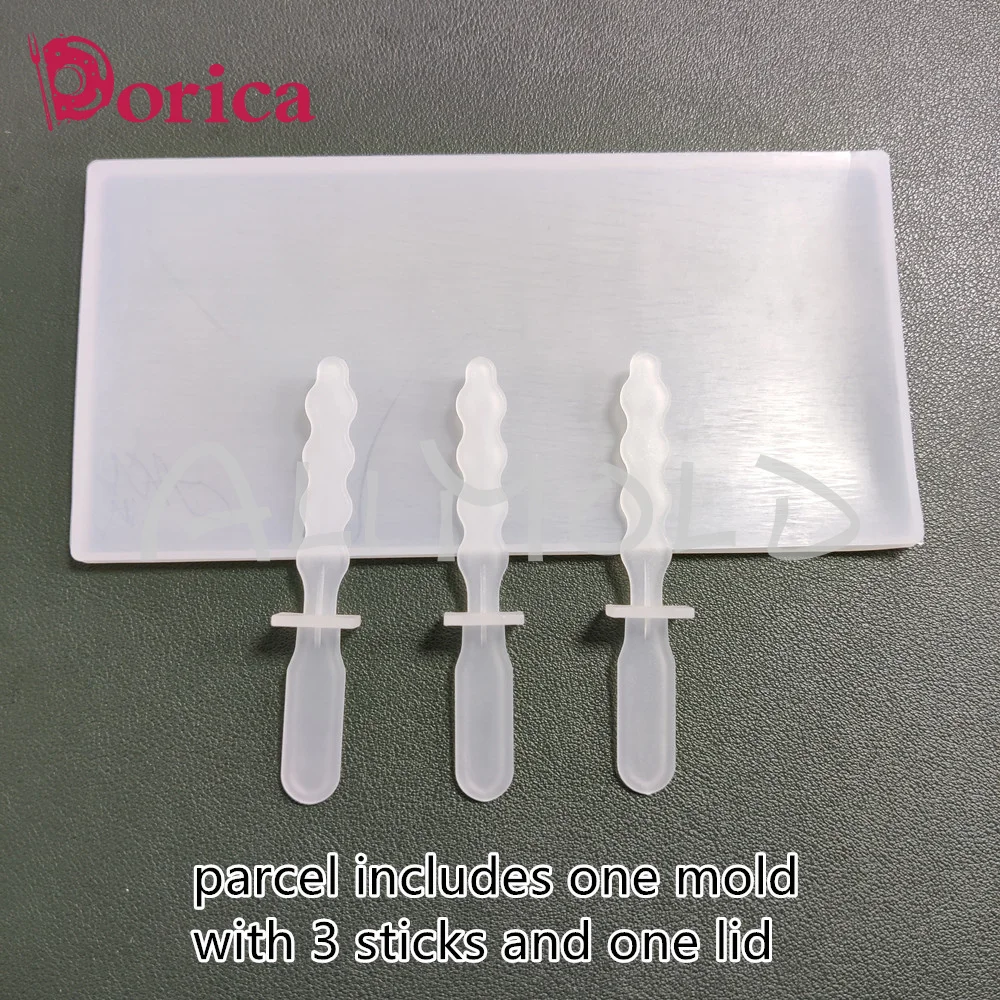 3D DIY Foot Pattern Silicone Popsicle Mold Handmade Eco-Friendly Tools Dessert Freezer Juice Ice Cube Tray Barrel Maker Mould