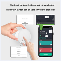 -A25M Smart Knob Switch Tuya Zigbee Wireless Button For Home Automation, Scene Creation Via Smart Life App