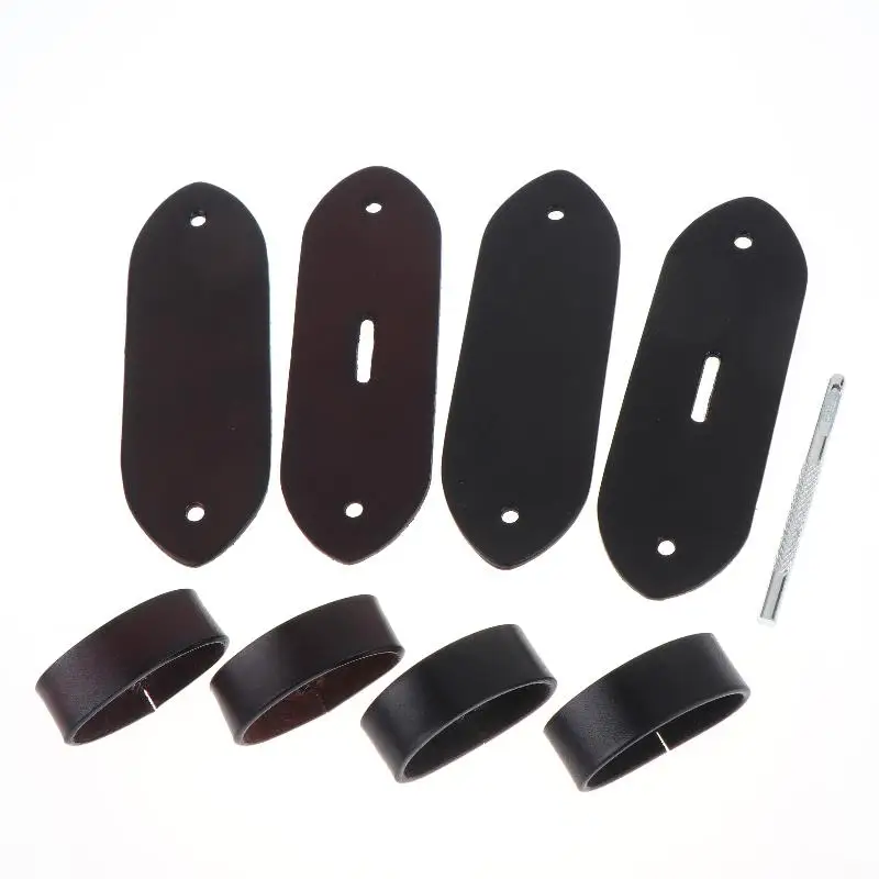 1Set 3.5mm Round Hole Belt Puncher, Leather Hole Punch Tool For Belt Connector And Gasket