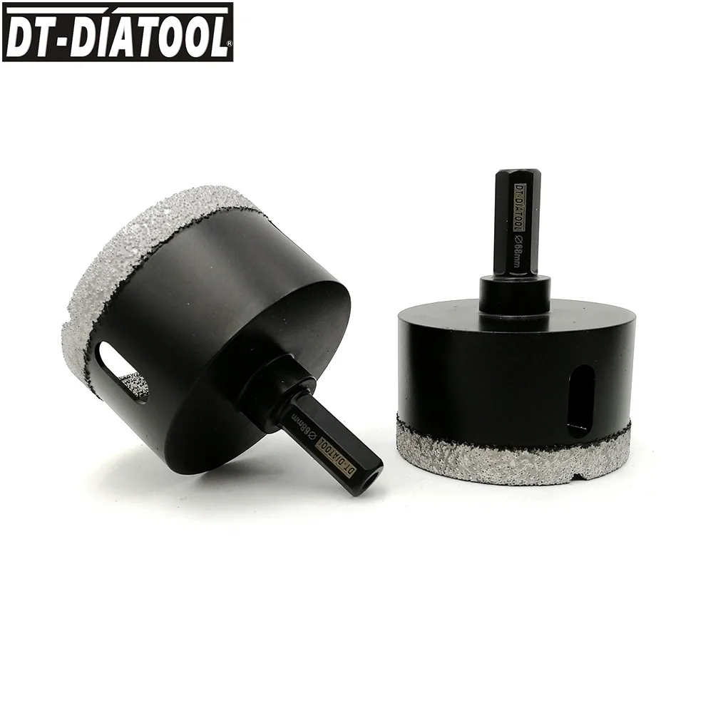 DT-DIATOOL 1pc Hexagon shank Diamond Drill Bit Hole Saw Drill Core Bits Ceramic Tile for Granite Marble Core Drilling Bits