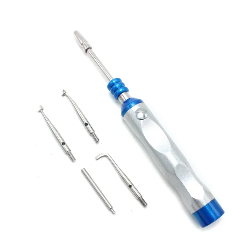 Kit di rimozione della corona dentale regolabile 4 cambi di rimozione dentale strumento di ripristino automatico dei denti della corona strumenti