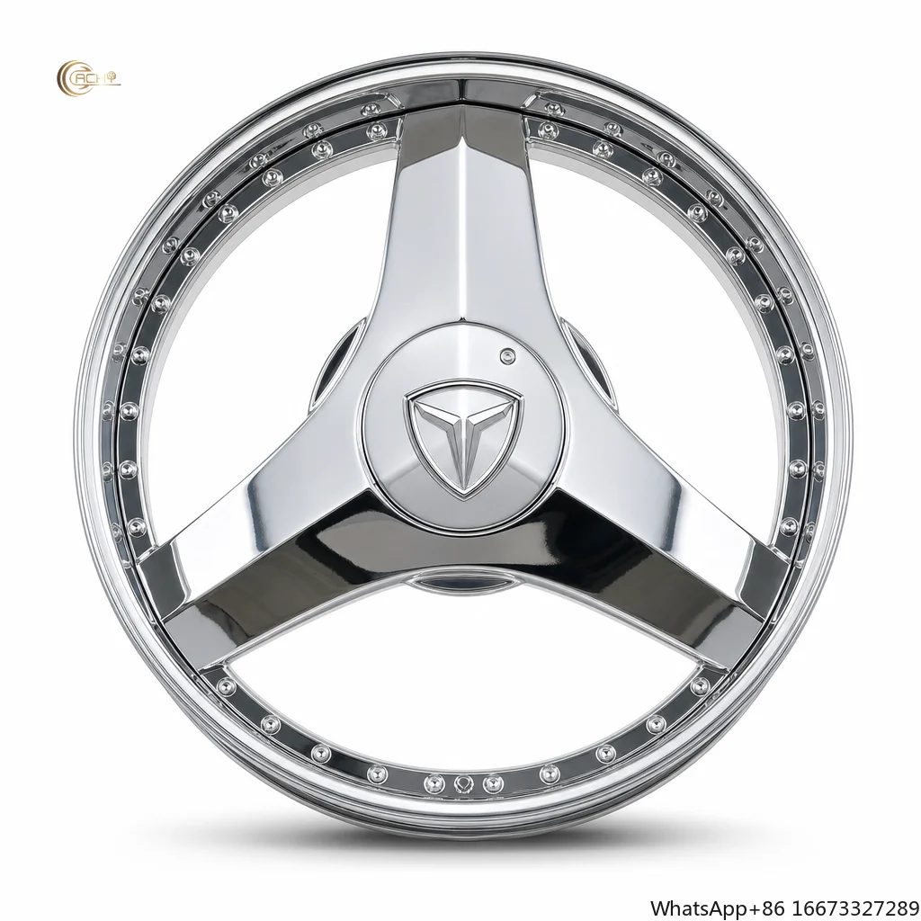 High Performance 6061-T6 Monoblock Forged Wheels Three-Spoke Concave Design 18-20 Inch Custom PCD ET for Sport Compacts Sedans