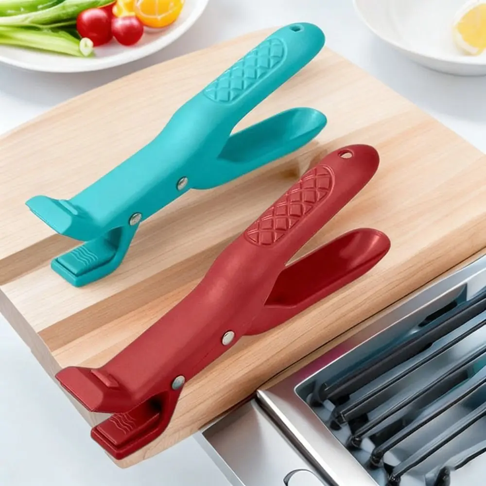 Silicone Anti Scalding Clip Gripper Meal Bowls Tongs Meal Bowls Tongs Durable Non-slip Kitchen Pot Bowl Clip Kitchen Supplies