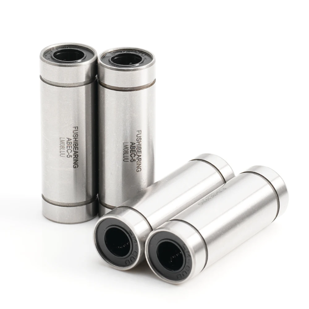4PCS ABEC-5 Linear Motion Bearing LM8LUU LM6LUU LM10LUU LM12LUU LM20LUU LM13LUU LM16LUU Long Type Linear Bearings LUU