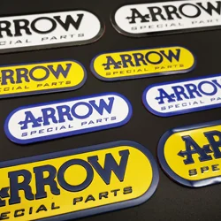 2PCS/Lot New Arrval Aluminium Motorcycle Exhaust Pipes Pipe Decal Sticker Cool Personality Scorpio For Arrow
