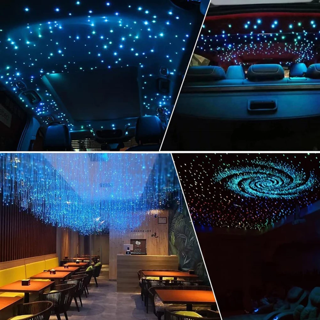 

ABS 500Pcs 12V Car Headliner Star Light Kit Roof Twinkle Ceiling Light Fiber Optic Light Stylish