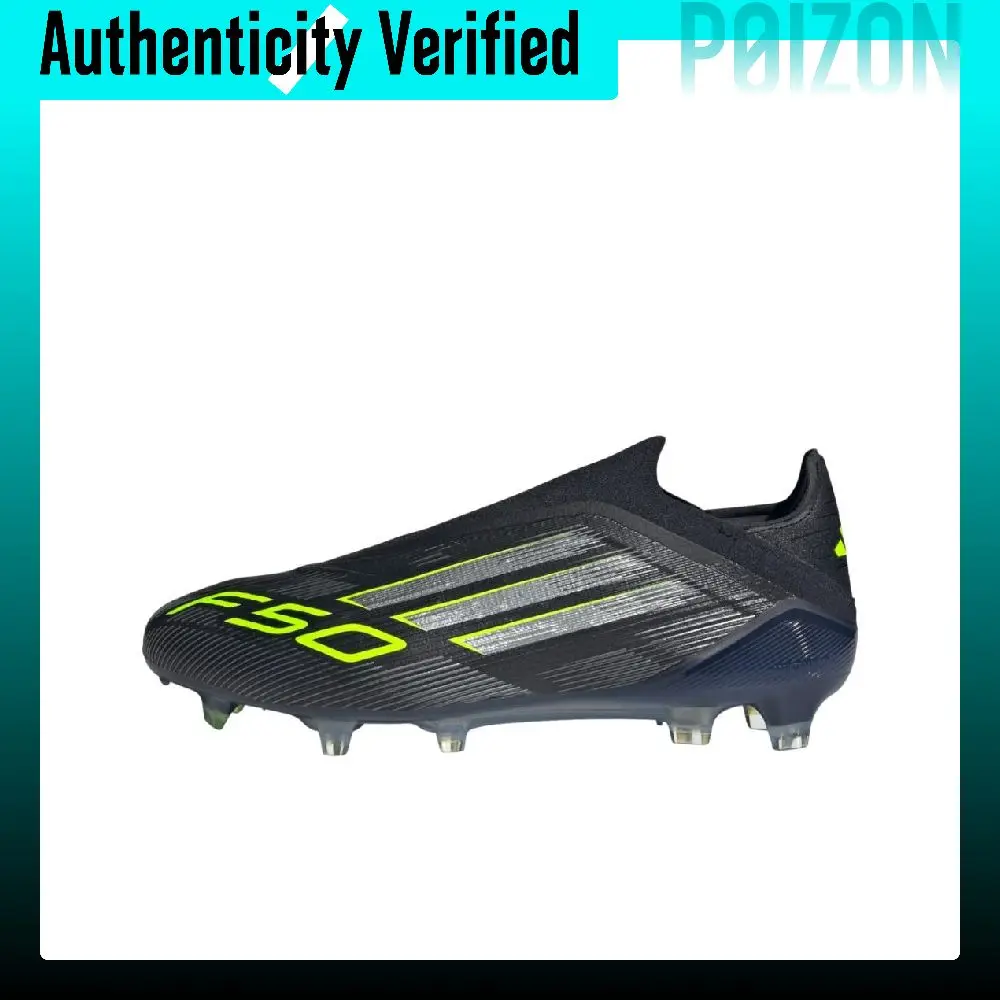 Adidas F50 ELITE Soccer Shoes Unisex Core Black/Iron Metallic Silver/Clear Lime Green JH7629