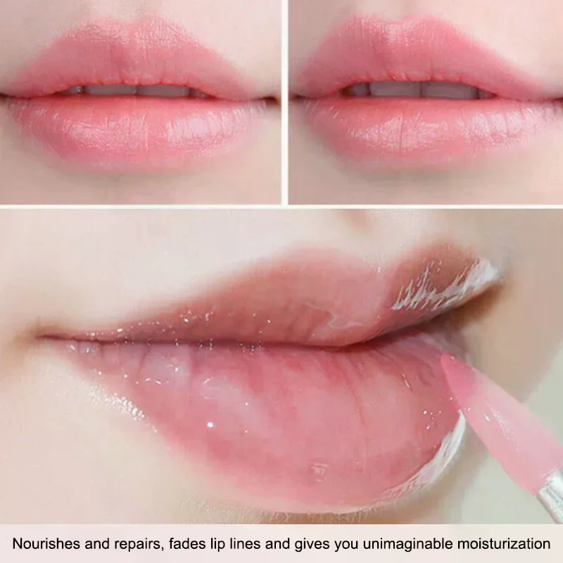 Mascarilla labial hidratante para reducir las líneas de los labios, bálsamo labial hidratante para reducir la piel muerta, productos de maquillaje, cuidado de los labios