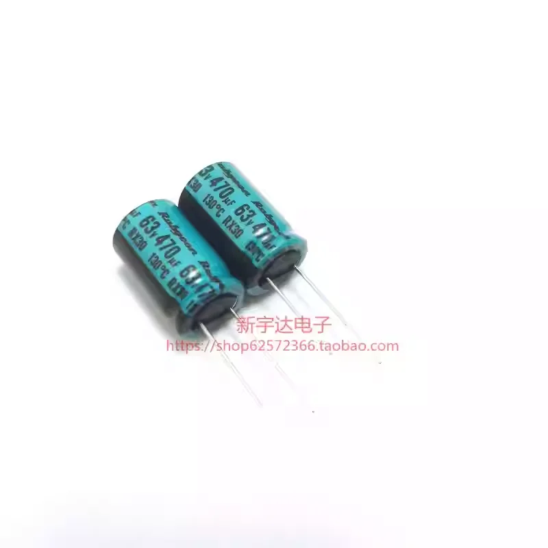 10-100PCS 63V470UF 16X25 Ruby RX30, original electrolytic capacitor with high temperature resistance of 130 degrees Celsius, 470