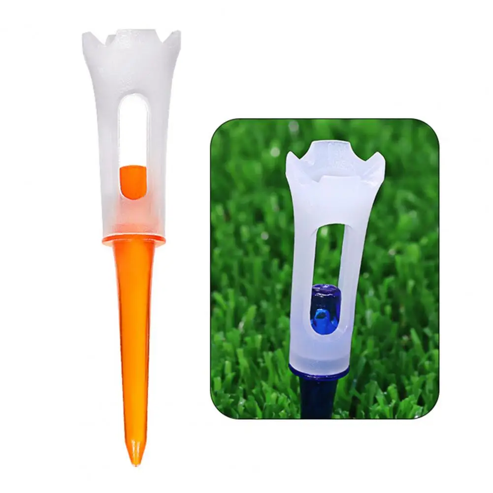 Easy Golf Game Tee Colorful Plastic Golf Tees Set Professional Four-head Design Reduce Friction Serving Pins 83mm for Practice