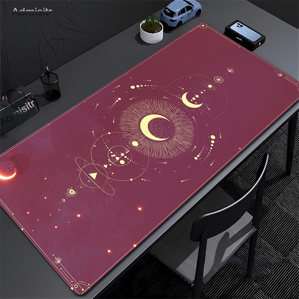 HD Printing Large Size Landscape Moon Mouse Pad Desk Mat for Office Gaming Mousepad Decoration Non-slip Comfort Rubber Desk Mats