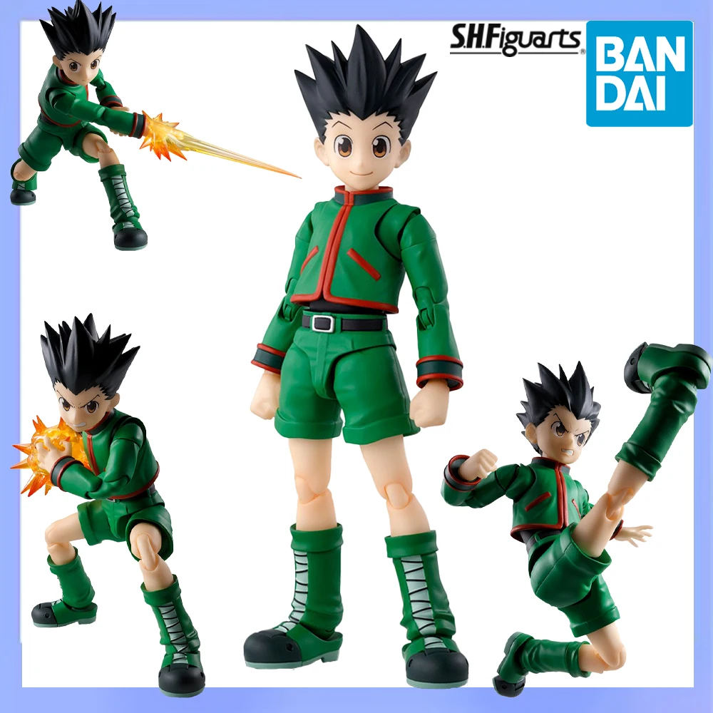 

In Stock Original Bandai Spirits S.H.Figuarts Hunter × Hunter Gon Freecss Collection Series Model Cartoon Character Anime Figure