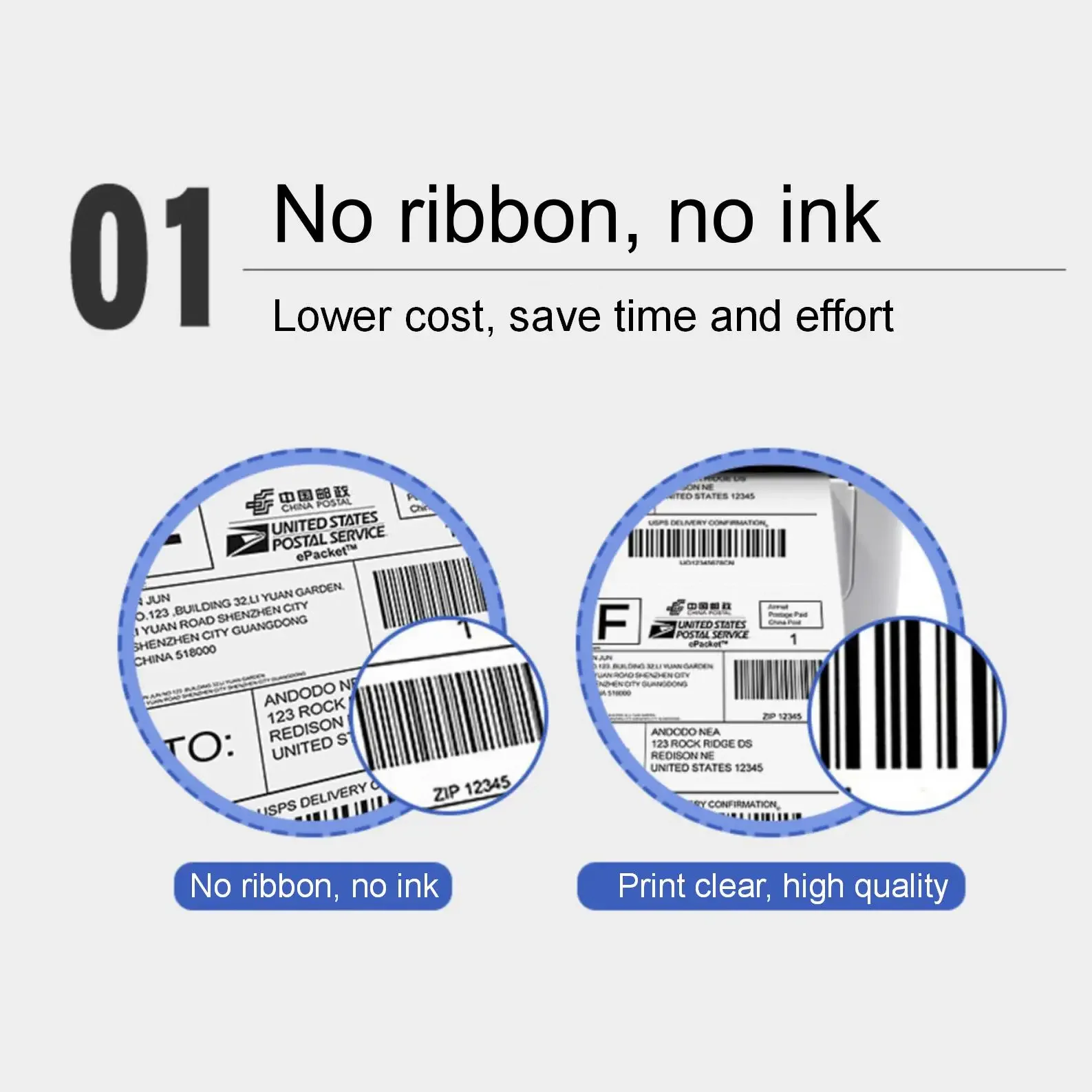 Waterproof 70 80 90MM Width Blank White Direct Print Thermal Paper Sticker for Bar code Label Price Tag in Roll Oil-proof