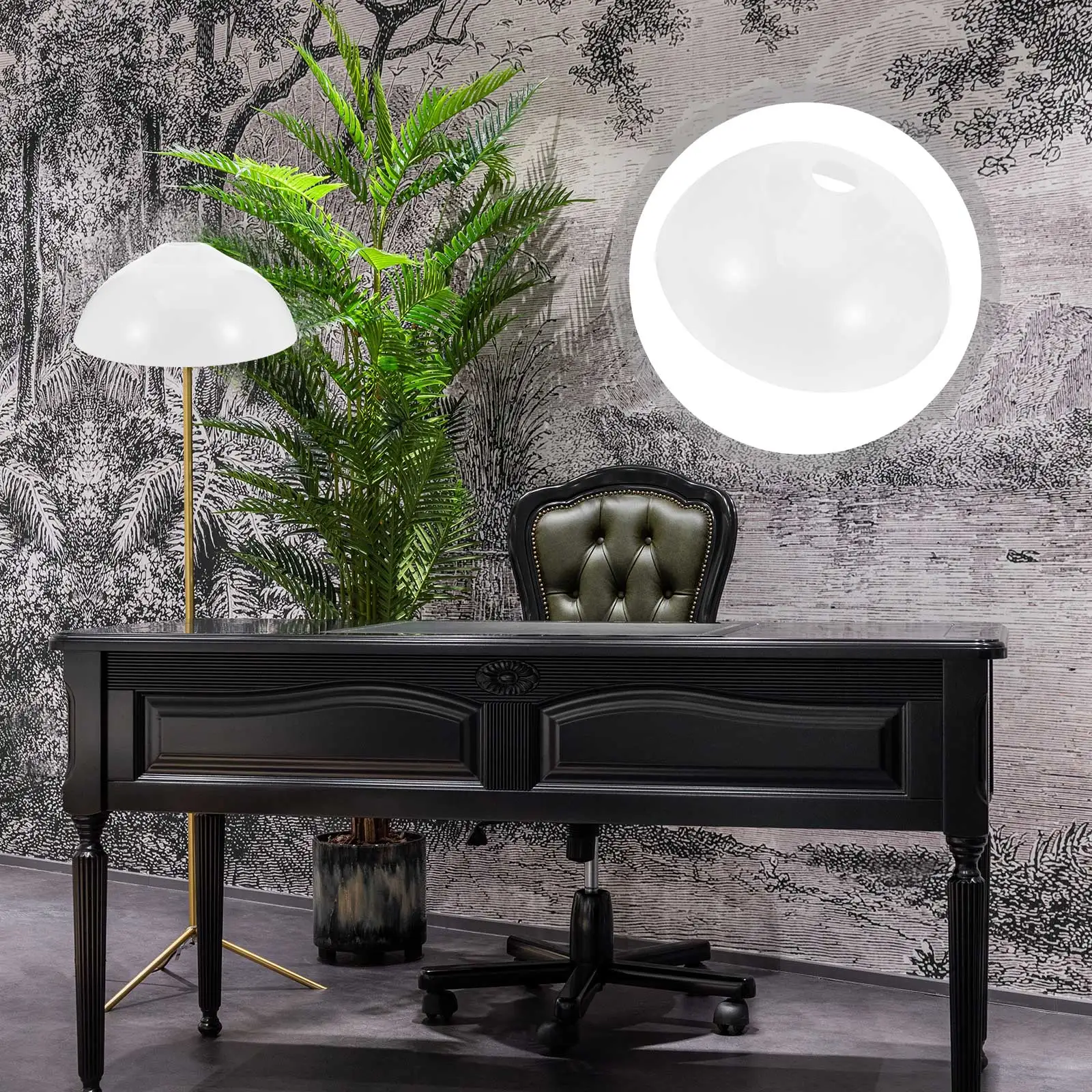 

White Lamp Shade Acrylic Pendant Light Cover E27 Cream Style Hanging Lampshade 245mm Safe Practical Home Decor Lighting