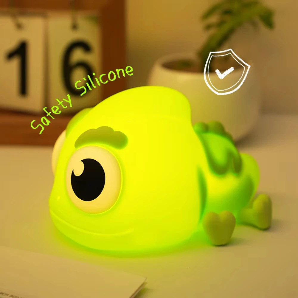 Rechargeable Timer Cute Animal Night Light Dimmable Nursery Nightlight for Breastfeeding Toddler Baby's Room Decor Squishy Lamp