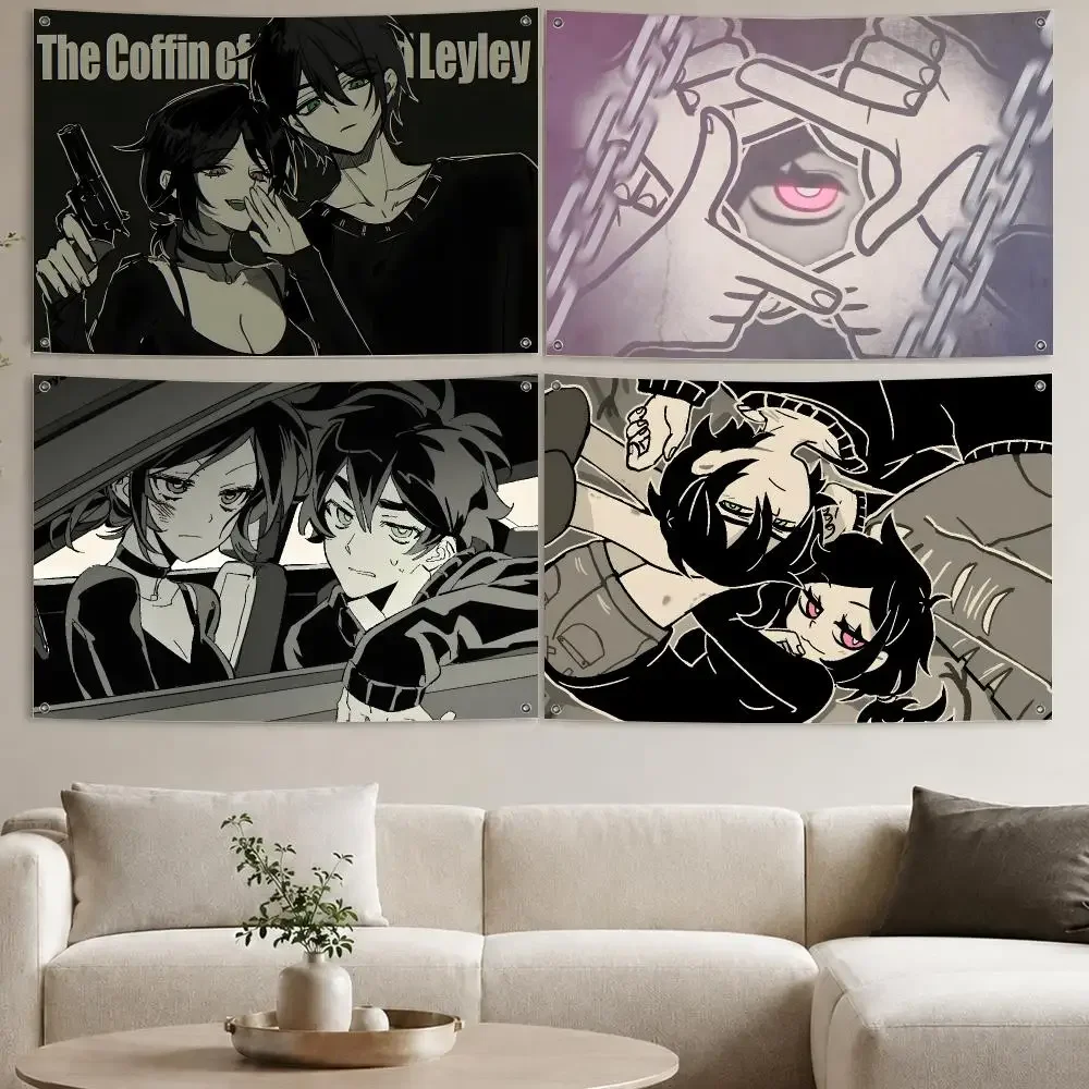 Game The Coffin Of Andy And Leyley Flags Aesthetic Wall Tapestry Printed Wall Hanging Living Room Party Outdoor Decor