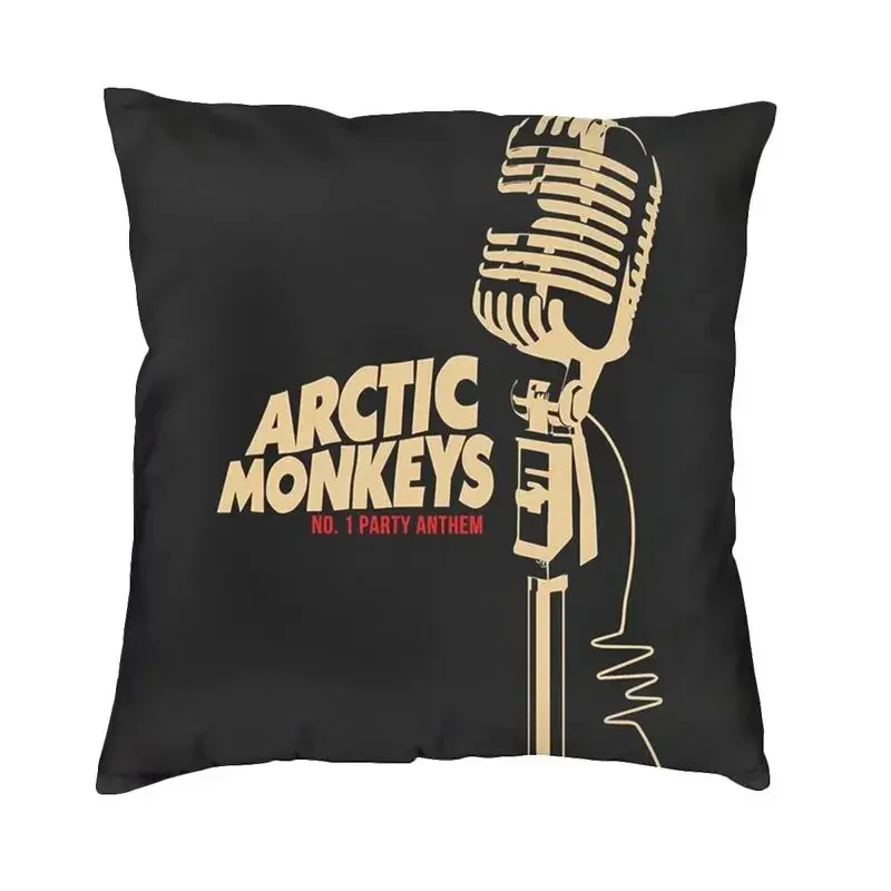 Arctics Monkeys-funda de cojín de 45x45, decoración con estampado de Rock, banda de Metal, almohada para sala de estar, doble cara