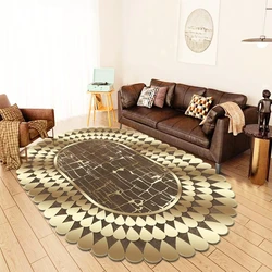 Luxury Golden Sofa Living Room Carpet Irregular High-end Home Decoration for Bedroom Carpet Kitchen Entrance Rug Tables Foot Mat