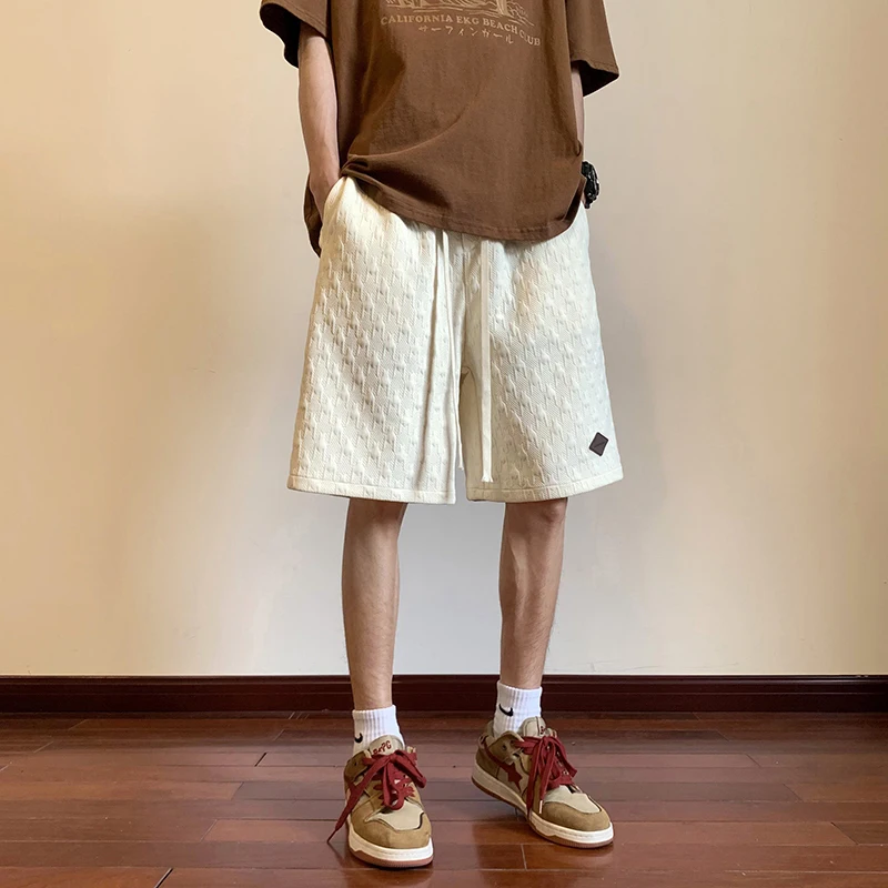 

Белые летние тонкие мужские шорты с цветочным принтом, прямого кроя, повседневные, свободные, в американском спортивном стиле, модные, со средней посадкой, однотонные, для подростков