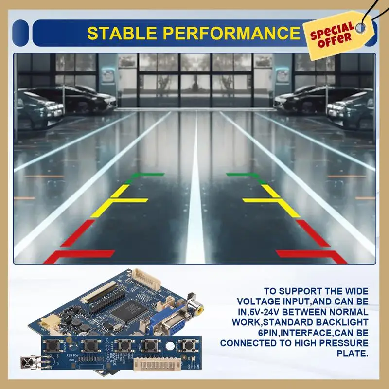 7-дюймовый ЖК-экран 1024x600, плата драйвера с платой драйвера, монитор для Raspberry Pi, поддержка AV, реверсивный приоритет-WMAN