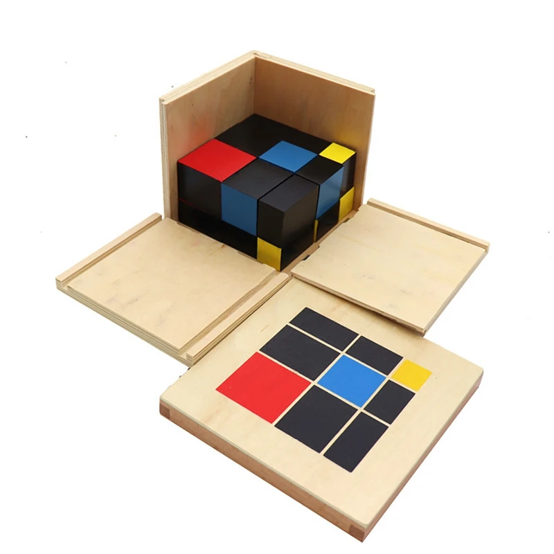 Early Learning Educational Toys Wooden Trinomial Square For Toddlers Preschool Training Learning Toys Great Gift