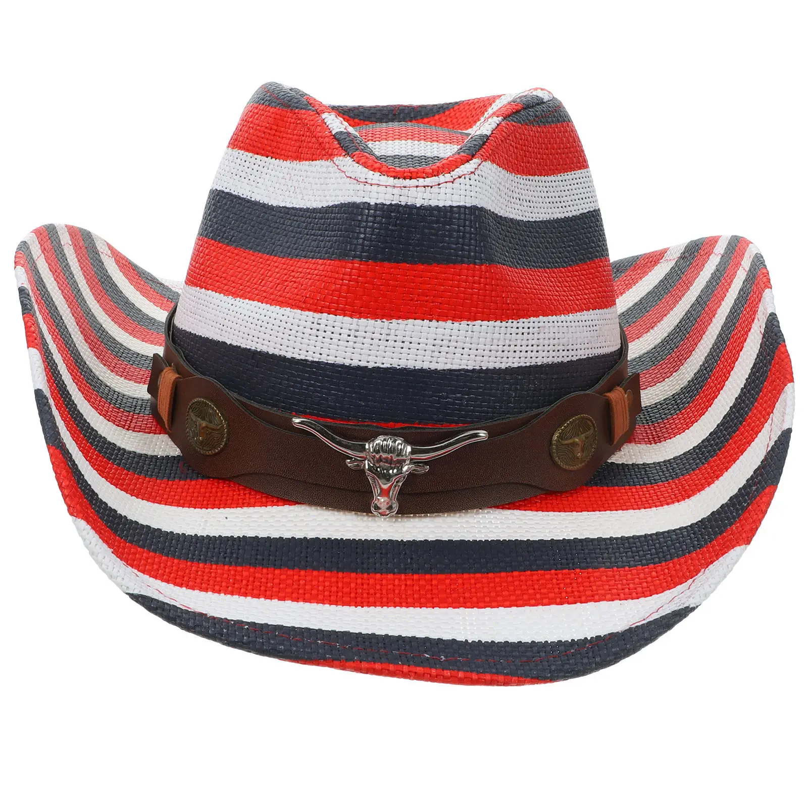 

Ковбойская шляпа в западном стиле, модная, с широкими полями, для косплея, вечеринок, маскарадов, выступлений, аксессуар для мужчин, 1 шт.