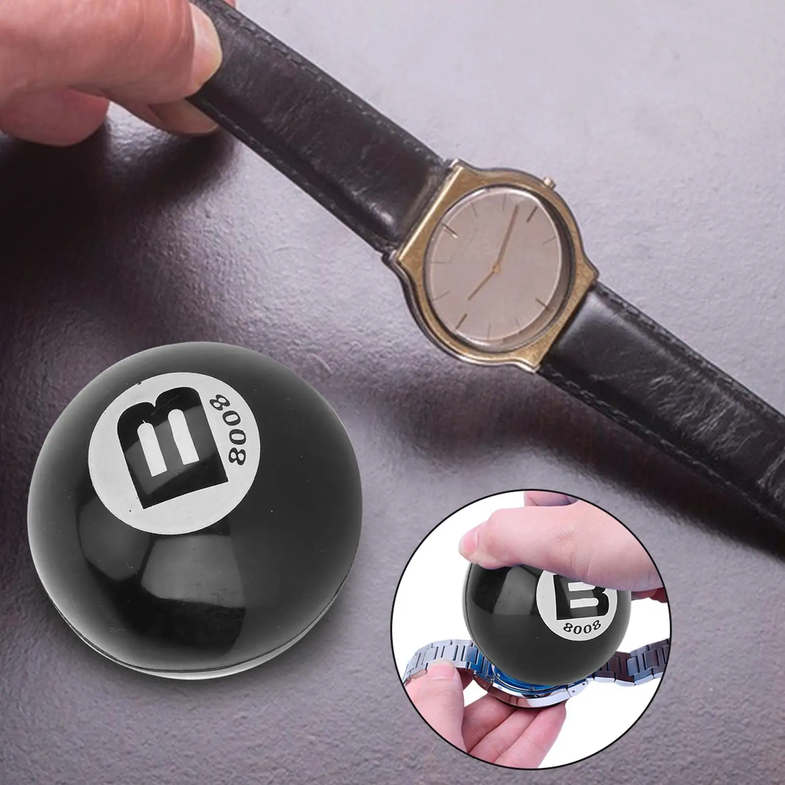 Boule de réparation de montre gonflable en caoutchouc, diamètre facile à utiliser, boîtier arrière de montre, boule à Friction ouverte, outil de réparation de montre pour horloger