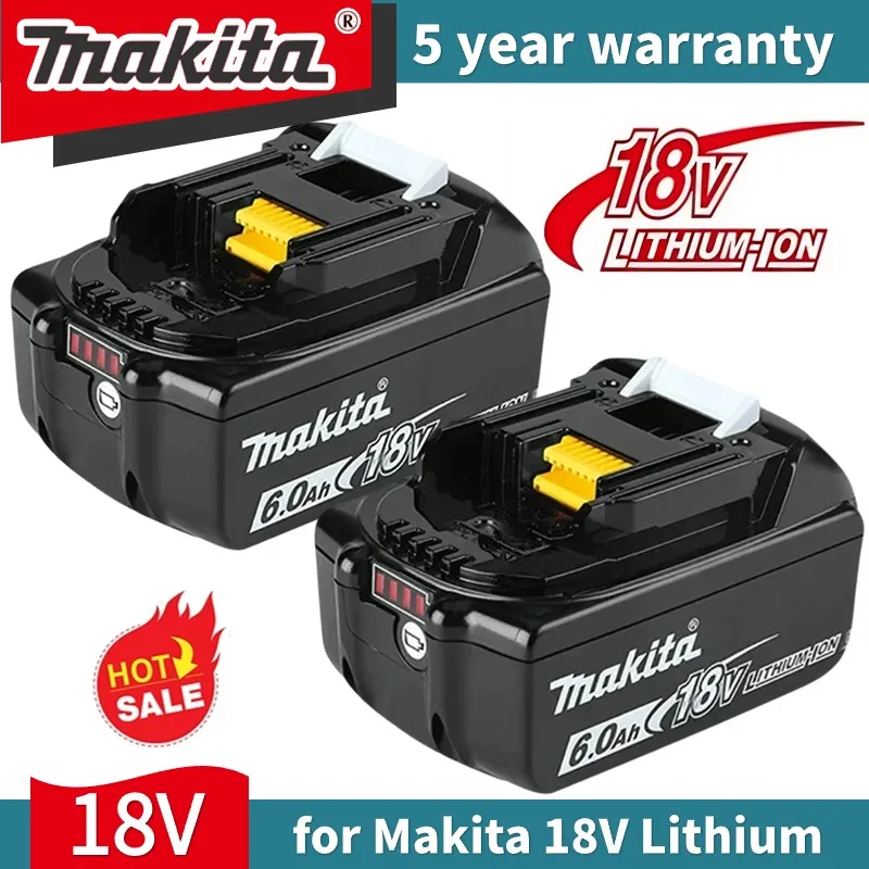 100% Origineel Voor Makita 18V 3/5/6ah Lithium-Ion Oplaadbaar Elektrisch Gereedschap 18V Vervangende Batterij Bl1860 Bl1830 Bl1850 Bl1860b