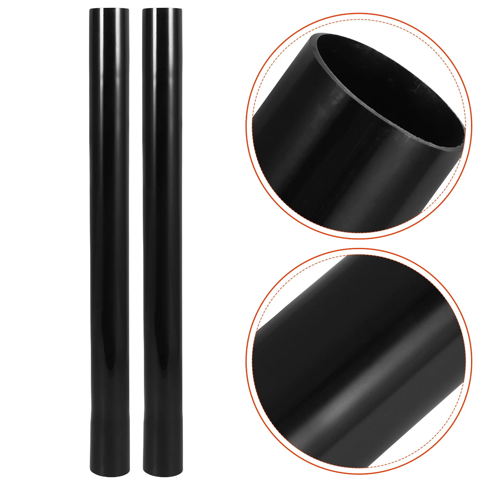 

2pcs Vacuum Cleaner Hose Extension Replacement Wand Long Reach Tube 17.7 Inch Heavy Duty Hardware Set Suction