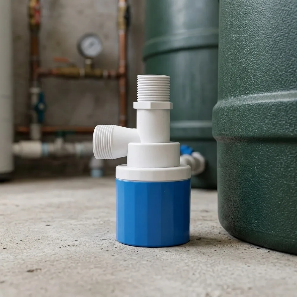 Compact Float Valve Set Automatic Water Level Control For Tank Aquarium Boiler Solar System Nylon Blue Plumbing Fixture