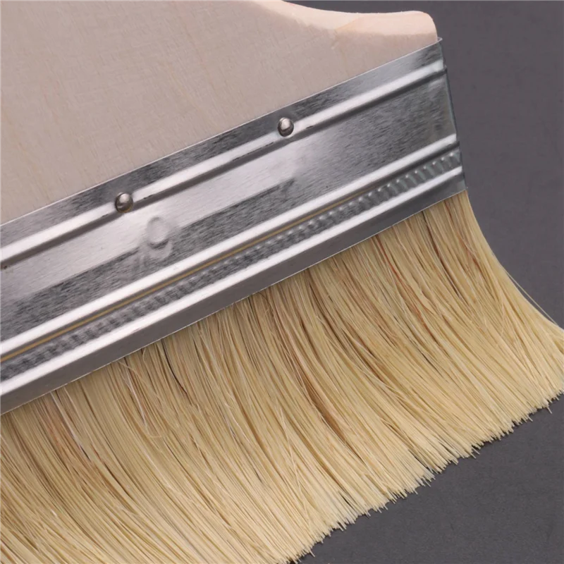 GTBL 10Pcs 220 X 135Mm Wide Bristle Hair Wooden Handle Paint Brush Wall Painting Tool