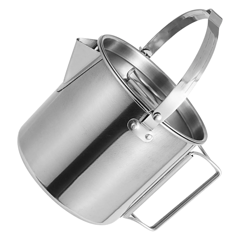 

Stainless Steel for Camping Large Capacity Water Kettle Durable Anti Corrosion Outdoor Camping Kettle Cookware