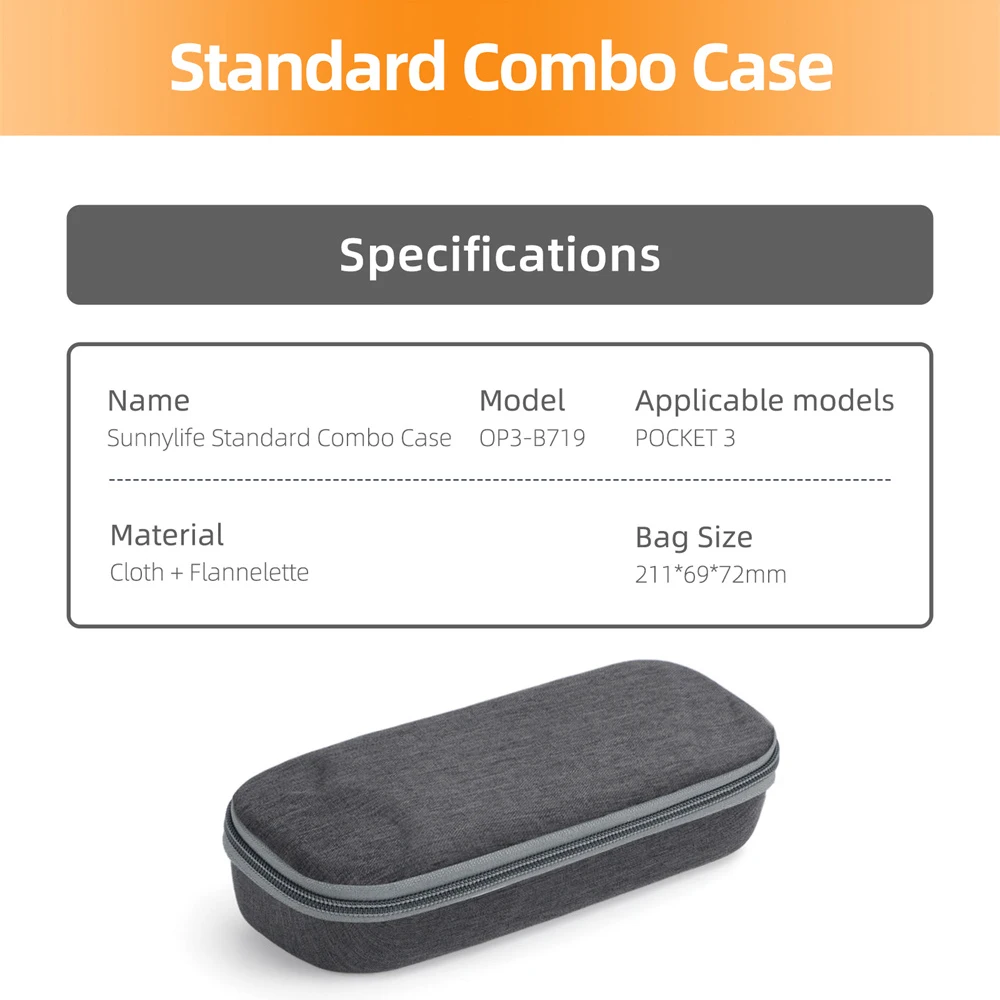 صندوق مناسب للجيب DJI oomo 3 ، حقيبة تخزين ، مثبت Gimbal ، كاميرا محمولة باليد ، حمل محمول ، حافظة متينة