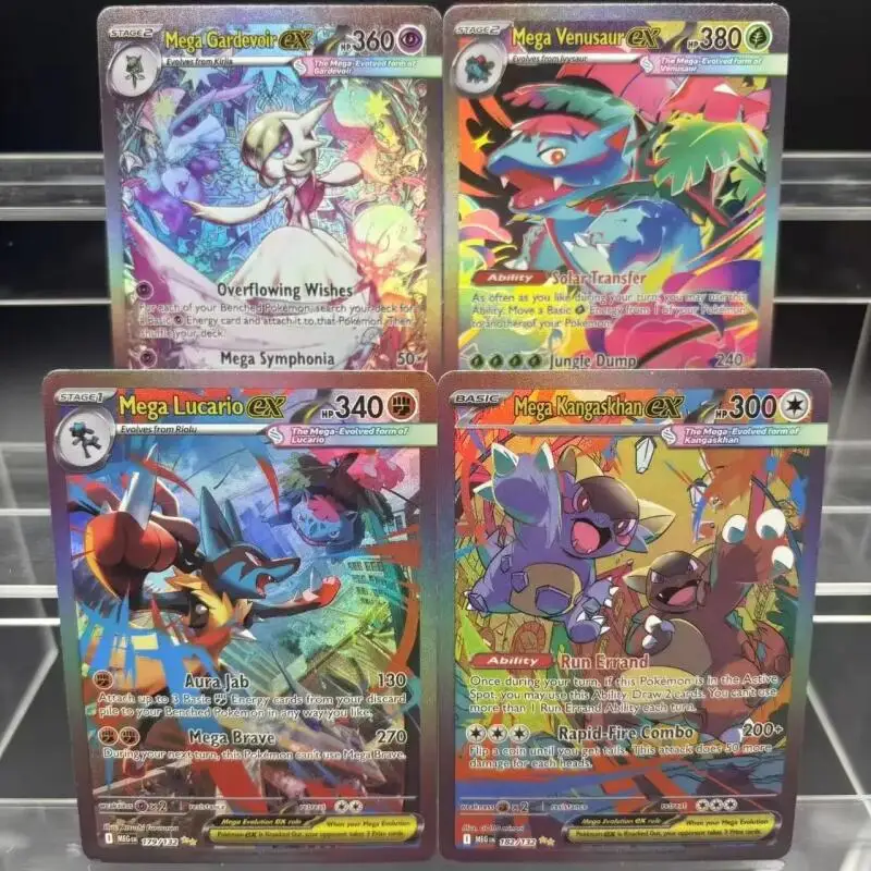 PTCG Collezione FAI DA TE Carte EN Mega Symphonia Mega Brave Gardevoir Lucario Self Made Singola Carta Gioco Classico Anime Carta Regalo Giocattolo