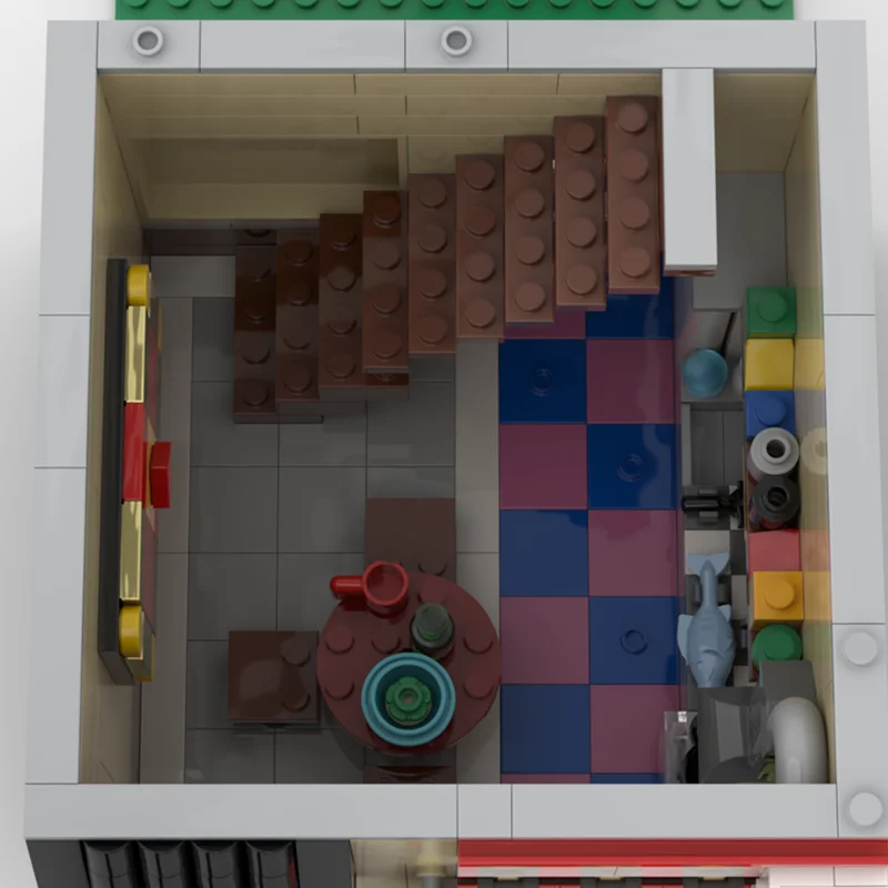 693 stücke MOC Pigsy S Haus Modulare Modell Bausteine Architektur Montieren DIY Spielzeug Kreative Idee Ziegel Weihnachten Geschenke Kinder